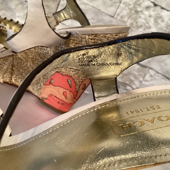 Coach Justeen Platform Espadrille Wedge Sandals - Picture 6 of 14